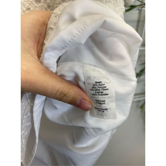 🅢🅐🅛🅔 J-Crew Lace Crew Neck Blouse Fully Lined Office Attire - Picture 5 of 5